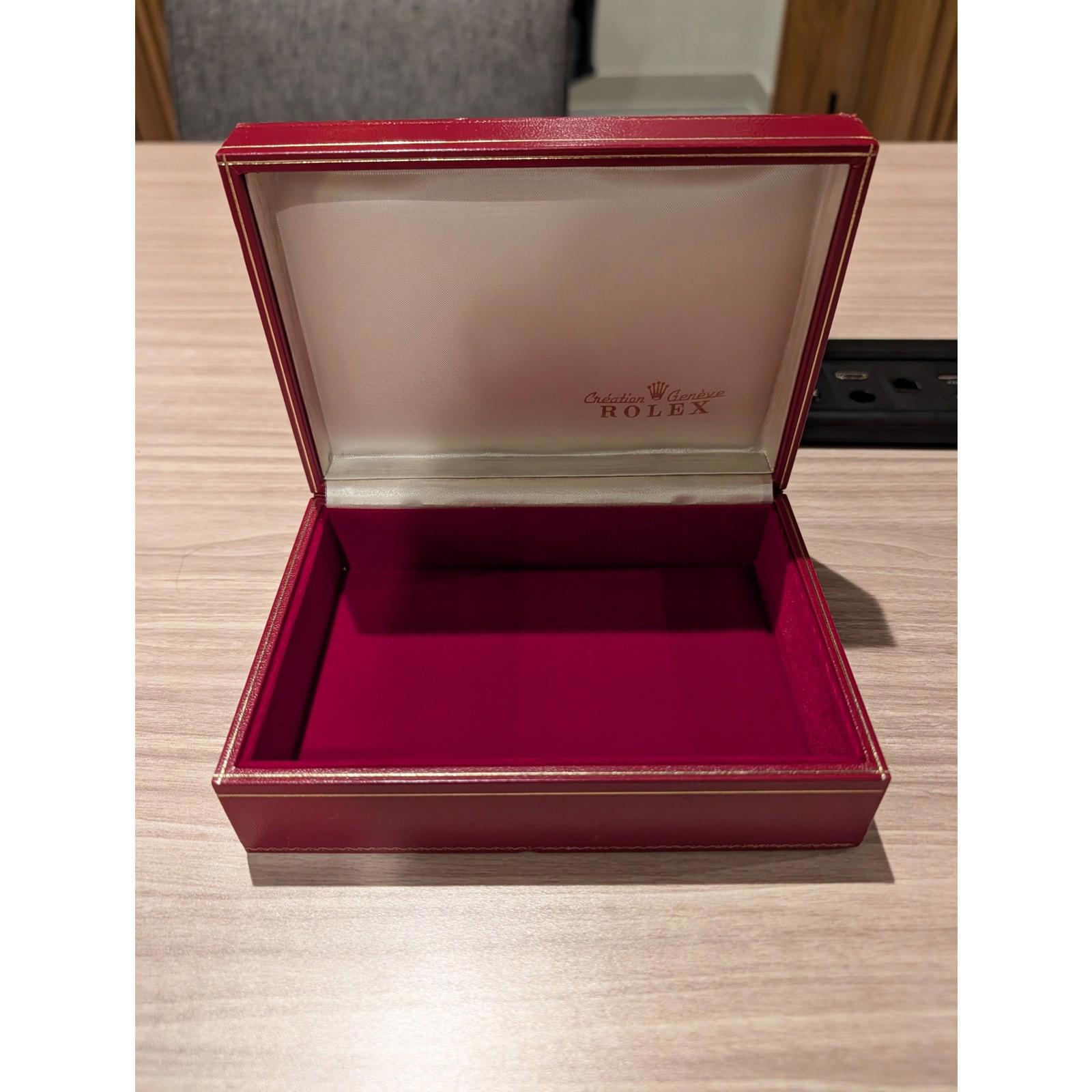 Vtg Rolex President 69188 Watch Box  Rare Embroidered Tapestry Top
